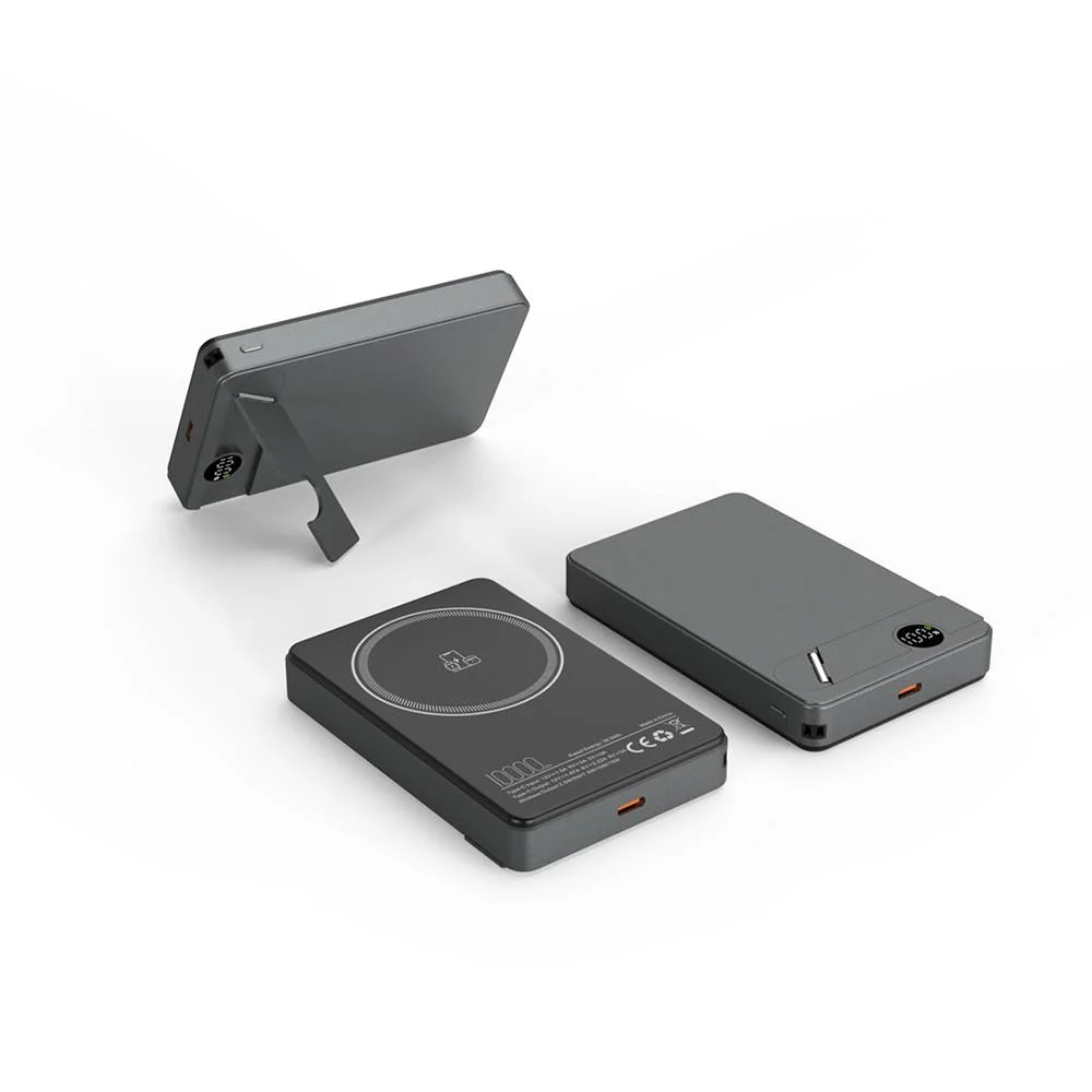 KİLYOS 10.000 MAH SİYAH MAGSAFE  ve  WIRELESS STANDLI POWERBANK