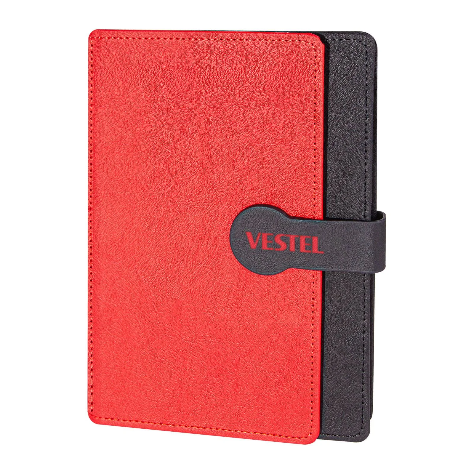 SARAY KIRMIZI TARİHSİZ DEFTER (15X21 CM)