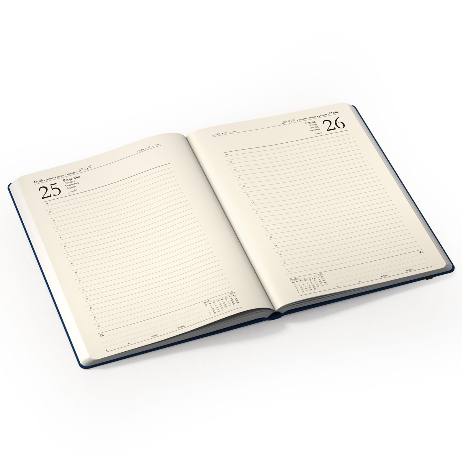 ÇAKIRLAR KUŞE MUKAVVA SIVAMA AJANDA 20X28 CM