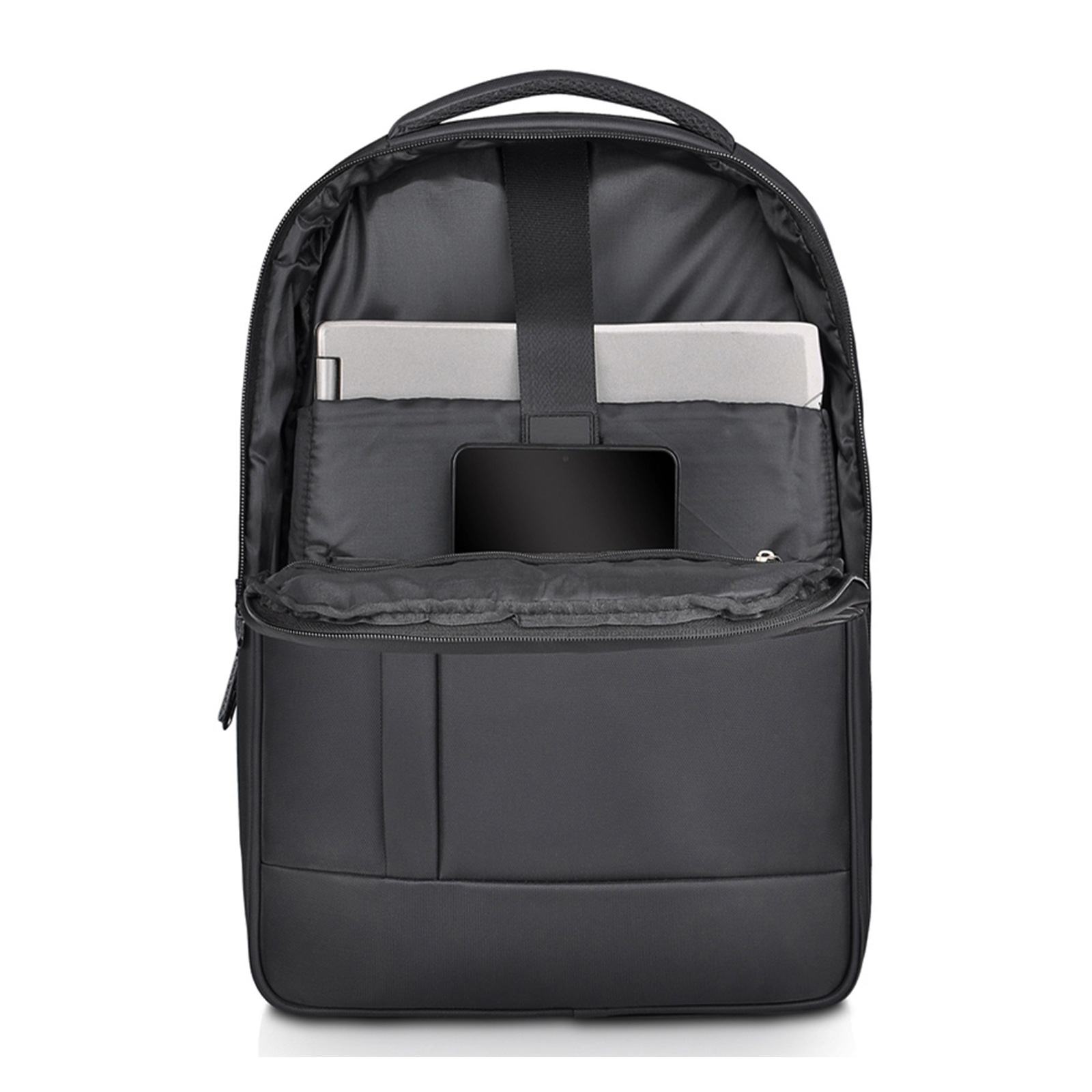 SERÜVEN SİYAH LAPTOP BÖLMELİ SIRT ÇANTASI