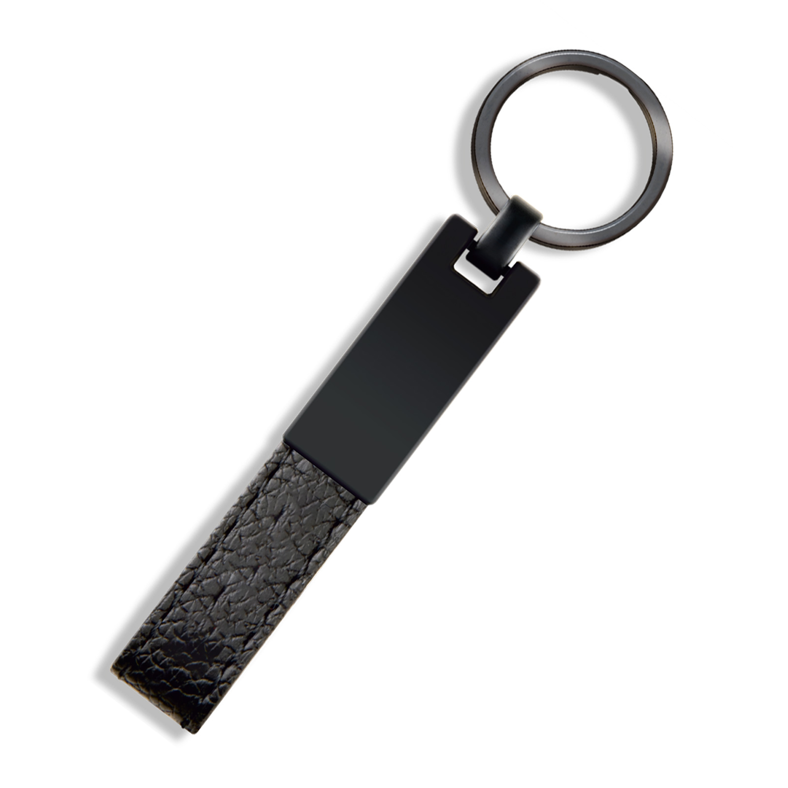 ANZER SİYAH METAL - DERİ ANAHTARLIK