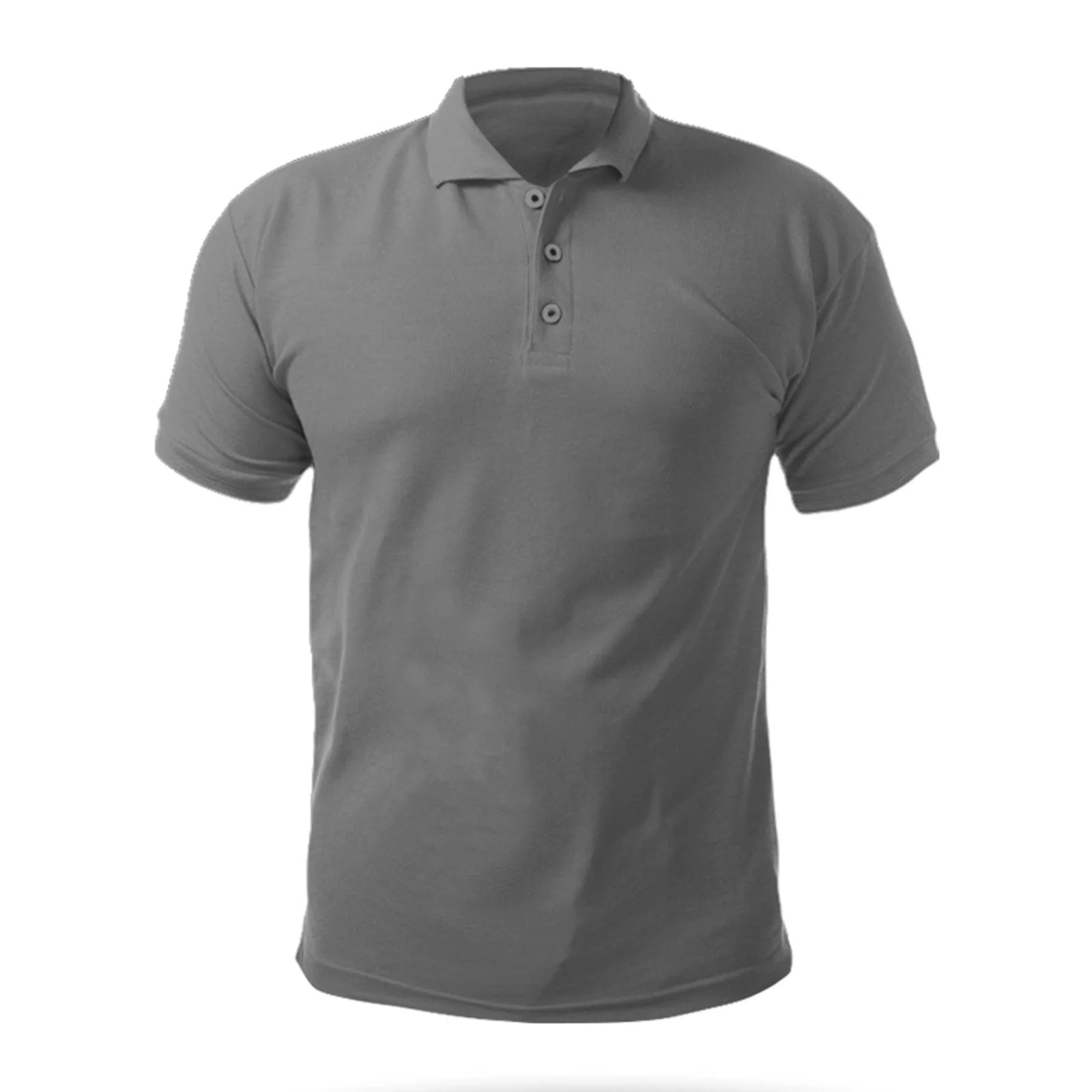 AÇELYA GRİ L POLO YAKA TİŞÖRT