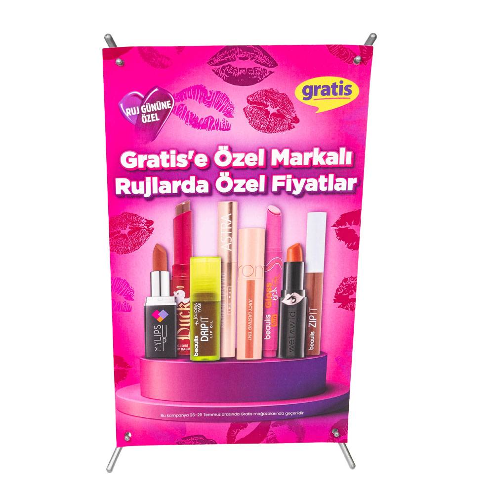 X Display Stand (Baskı Dahil)