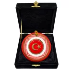 TUĞRA KIRMIZI AYYILDIZ DEKORATİF DUVAR ASKISI
