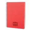 ALTINDAĞ KIRMIZI KARELİ SPİRALLİ TARİHSİZ DEFTER (17X24 CM)
