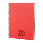 ALTINDAĞ KIRMIZI KARELİ SPİRALLİ TARİHSİZ DEFTER (17X24 CM)
