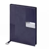KUĞULU LACİVERT TARİHSİZ DEFTER (15X21 CM)