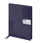 KUĞULU LACİVERT TARİHSİZ DEFTER (15X21 CM)