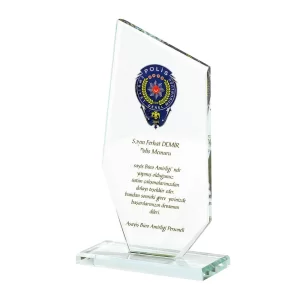 KAŞGAR ŞEFFAF KRİSTAL PLAKET