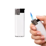 NİKSAR BEYAZ I-LIGHTER TURBO ALEVLİ SİBOPLU ÇAKMAK