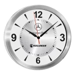 TRİTON091 GÜMÜŞ METAL KASA DUVAR SAATİ (350 MM)