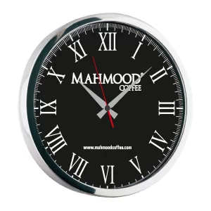 NEPTÜN091 SİYAH-GÜMÜŞ METAL DUVAR SAATİ(350 MM)