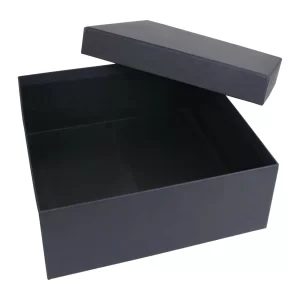 SEDİR SİYAH GEÇME KAPAK KUTU (30X30X10 CM)