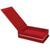 KAŞMİR KIRMIZI KADİFE PLAKET KUTUSU (14X24 CM)