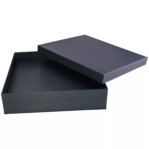 YONCA SİYAH GEÇME KAPAK KUTU (26X40X9 CM)